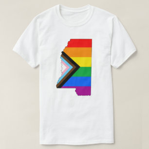 T-shirt Fierté de l'État du Mississippi LGBTQ Progress Pri