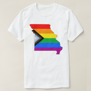 T-shirt Fierté de l'État du Missouri LGBTQ Progress Pride