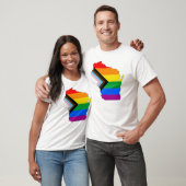 T-shirt Fierté de l'État du Wisconsin LGBTQ Progress Pride (Unisexe)