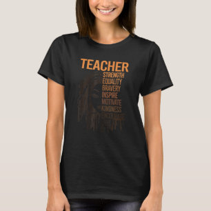 T-shirt Fierté de l'histoire noire afro-africaine BLM Méla