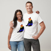 T-shirt Fierté de l'ours de l'animal arc-en-ciel (Unisexe)
