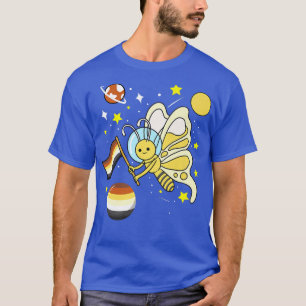 T-shirt Fierté de l'ours gaie de l'astronaute papillon