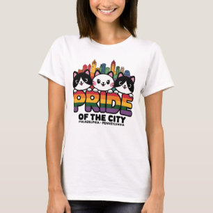 T-shirt Fierté de Philadelphie City Pennsylvanie USA Rainb