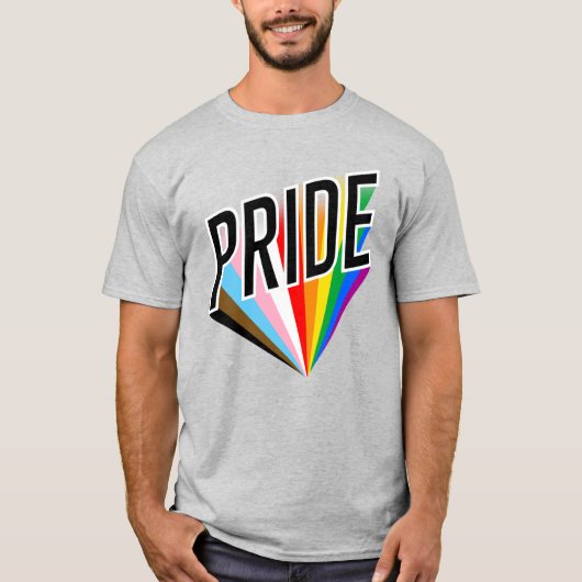 T-shirt Fierté de progrès éclatée (Devant)