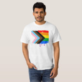 T-shirt Fierté de progrès LGBTQ+ (Devant entier)