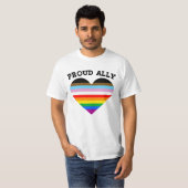 T-shirt Fierté de Progresser Allié Fier (Devant entier)