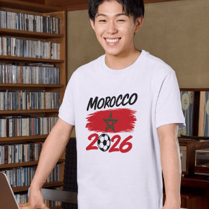 T-shirt Fierté des Supporters de Football Maroc 2026