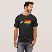 T-shirt Fierté d'État de Caroline du Nord LGBTQ Progress P (Devant entier)
