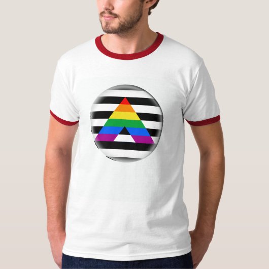 T-shirt Fierté droite d'allié (Devant)