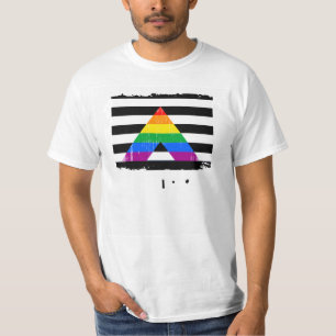 T-shirt Fierté droite d'allié affligée