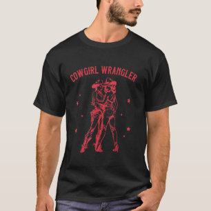 T-shirt Fierté drôle de cowgirl occidentale lesbienne quee