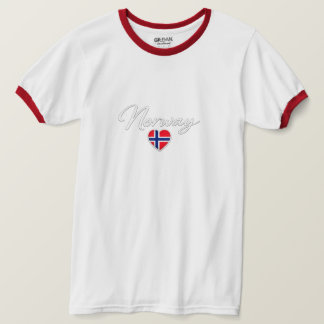 T-shirt Fierté du cœur de football norvégien