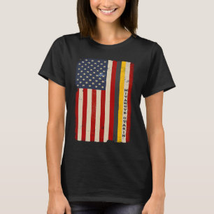 T-shirt Fierté du drapeau amérindien I Lakota Tribe Teton