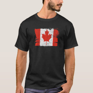 T-shirt Fierté du drapeau du Canada Amitié Pride Paix Vint