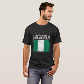 T-shirt Fierté du drapeau nigérian (Devant entier)