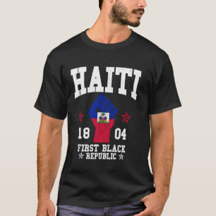 T-shirt Fierté du jour du drapeau haïtien 1804 Haïti Premi