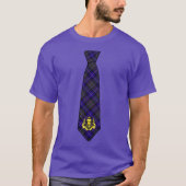 T-shirt Fierté écossaise Tartan Necktie & Golden Thistle (Devant)