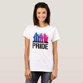 T-shirt Fierté ensemble bisexuelle (Devant entier)