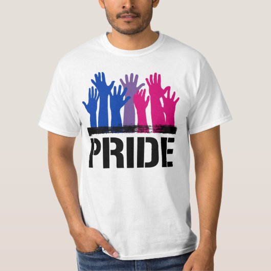 T-shirt Fierté ensemble bisexuelle (Devant)