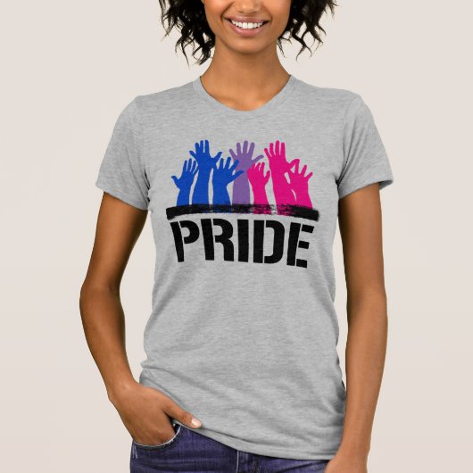 T-shirt Fierté ensemble bisexuelle (Devant)