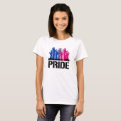 T-shirt Fierté ensemble bisexuelle (Devant entier)