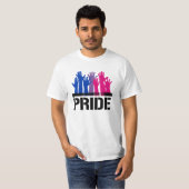 T-shirt Fierté ensemble bisexuelle (Devant entier)