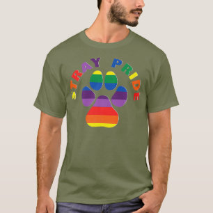 T-shirt Fierté errante Chien Chat Sauvetage animal Rainbo