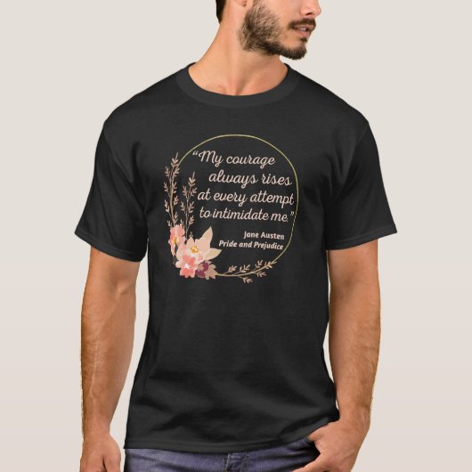 T-shirt Fierté et préjugés Citation I - Style mignon (Devant)