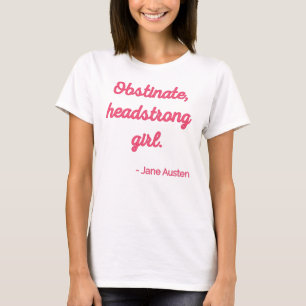 T-shirt Fierté et préjugés Citation II - Style mignon