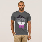 T-shirt Fierté et puissance asexuelles (Devant entier)