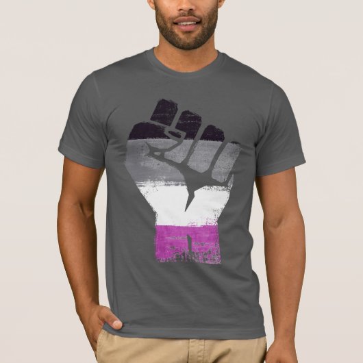 T-shirt Fierté et puissance asexuelles (Devant)