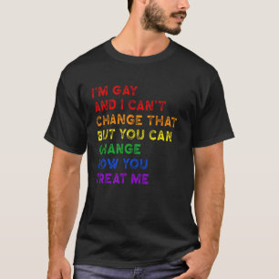T-shirt Fierté Gay Égalité LGBTQ+ Message de Respect