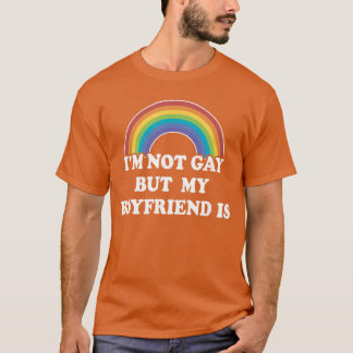 T-shirt Fierté Gay Hommes LGBT Arc-en-ciel Pas Gay Mais Mo