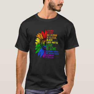 T-shirt Fierté Gay Lgbt La Science Est Réelle Blm L'amour