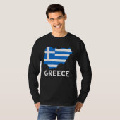 T-shirt Fierté grecque Hellénique Hellènes Grèce Drapeau C (Devant entier)