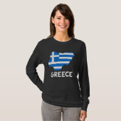 T-shirt Fierté grecque Hellénique Hellènes Grèce Drapeau C (Devant entier)