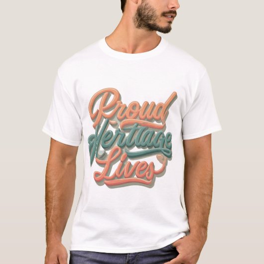 T-shirt Fierté Héritage Vit (Devant)