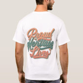 T-shirt Fierté Héritage Vit (Dos)