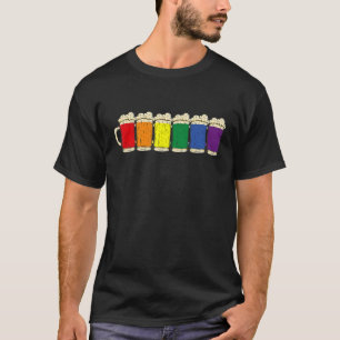 T-shirt Fierté Humaine Monat Lgbtq+ Déclaration De Bière L