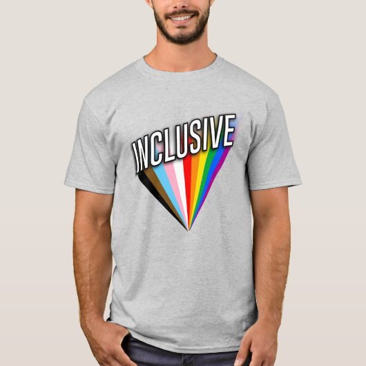 T-shirt Fierté Inclusive Éclatée (Devant)