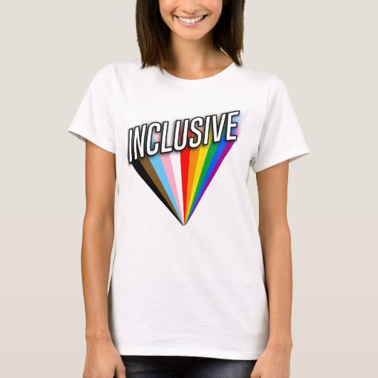 T-shirt Fierté inclusive éclatée (Devant)