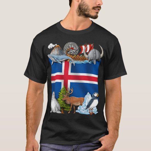 T-shirt Fierté islandaise (Devant)