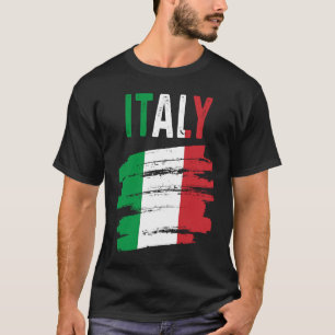 T-shirt Fierté italienne Drapeau de l'Italie Racines itali