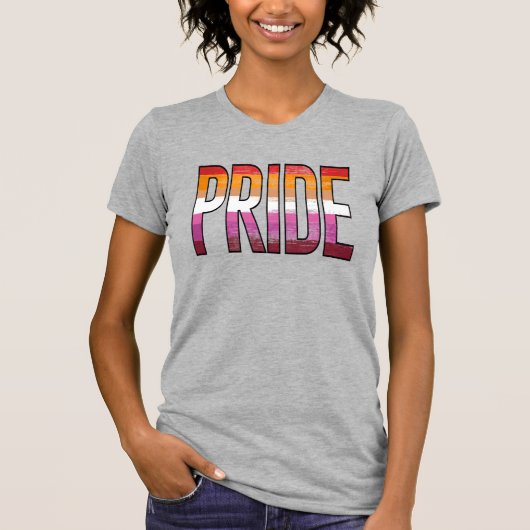 T-SHIRT FIERTE LESBIENNE (Devant)