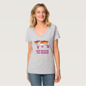 T-Shirt Fierté Lesbienne - Changeons Le Monde (Devant entier)