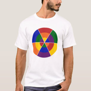 T-shirt Fierté LGBT de l'arc-en-ciel géométrique color