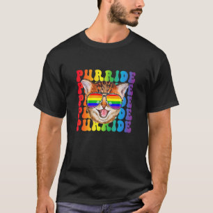 T-shirt Fierté LGBT Gay Chat Purride Drapeau Fierté LGBTQ
