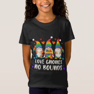 T-Shirt Fierté LGBT, Gnomes de jardin, Couleurs arc-en-cie