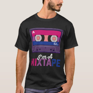 T-shirt Fierté LGBT Je suis une cassette mixte Bi