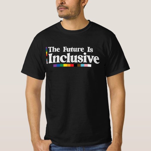 T-shirt Fierté LGBT L'Avenir Est Inclusif Gay Lesbian (Devant)